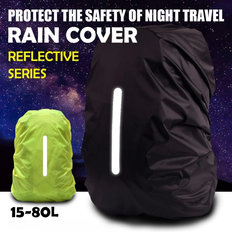 Rain Cover Backpack - Tas ransel tahan air reflektif, sarung