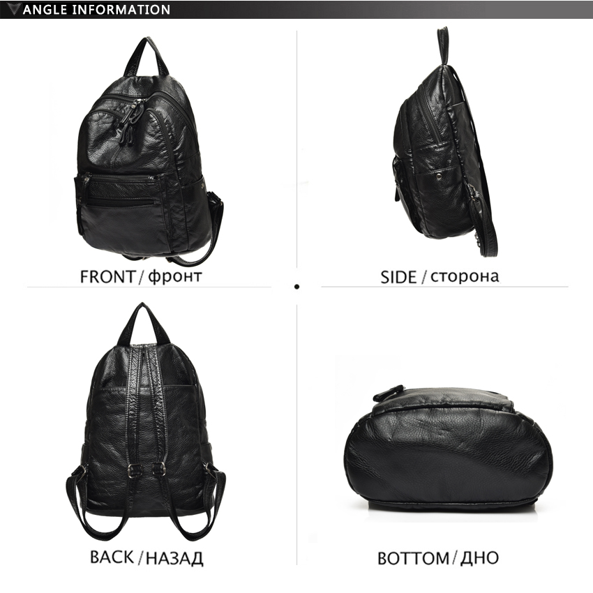 Tas Ransel Kulit Wanita, Tas R - Travel Backpack Anti Theft ulasan dan harga