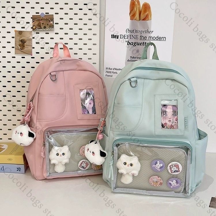 Tas Ransel Warna Solid Warna P - Canvas Backpack Casual ulasan dan harga